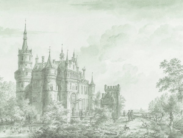 Antique Castle Landscape in Evergreen