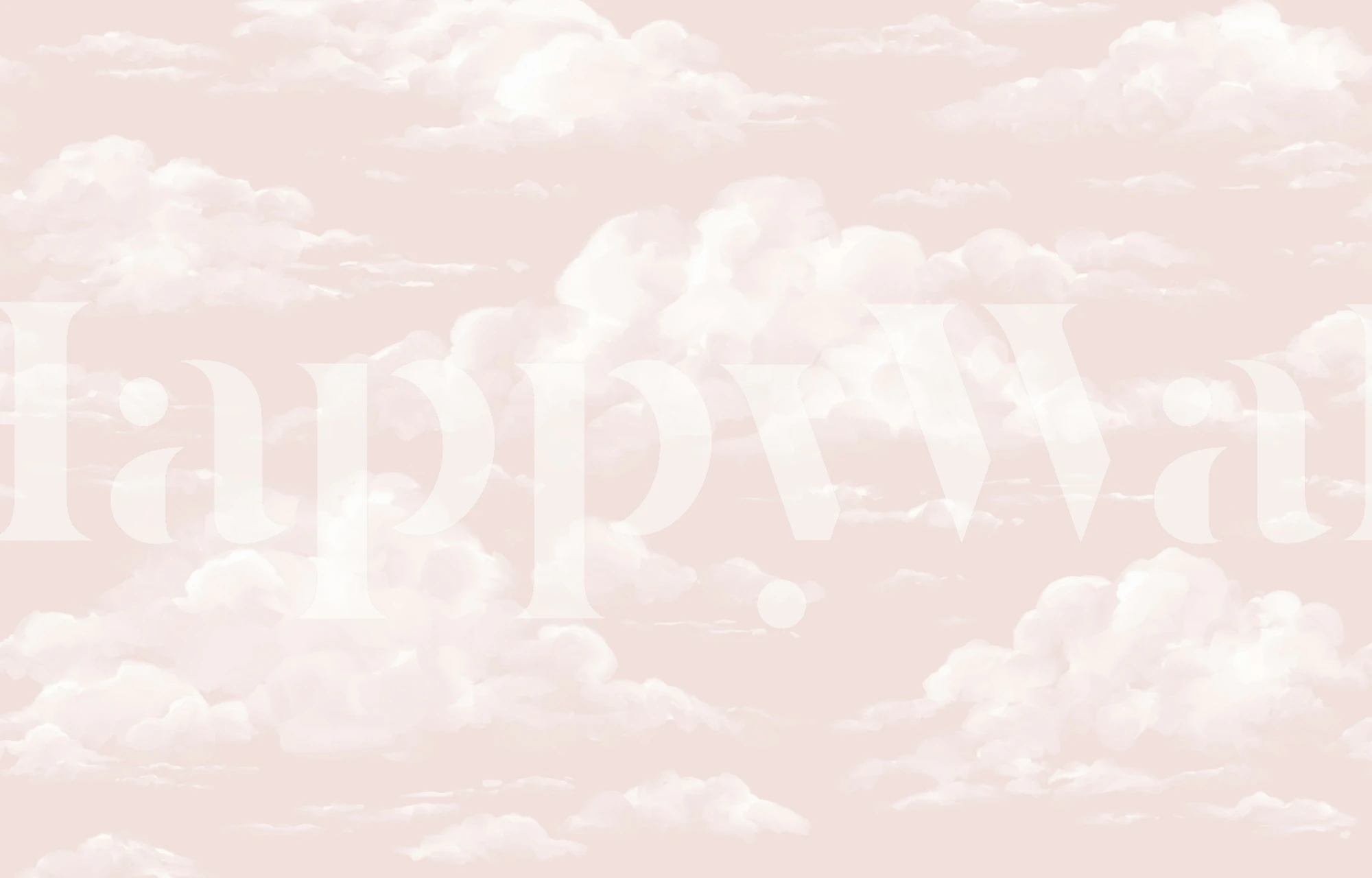 Soft Dreamy Skies wallpaper in a room
