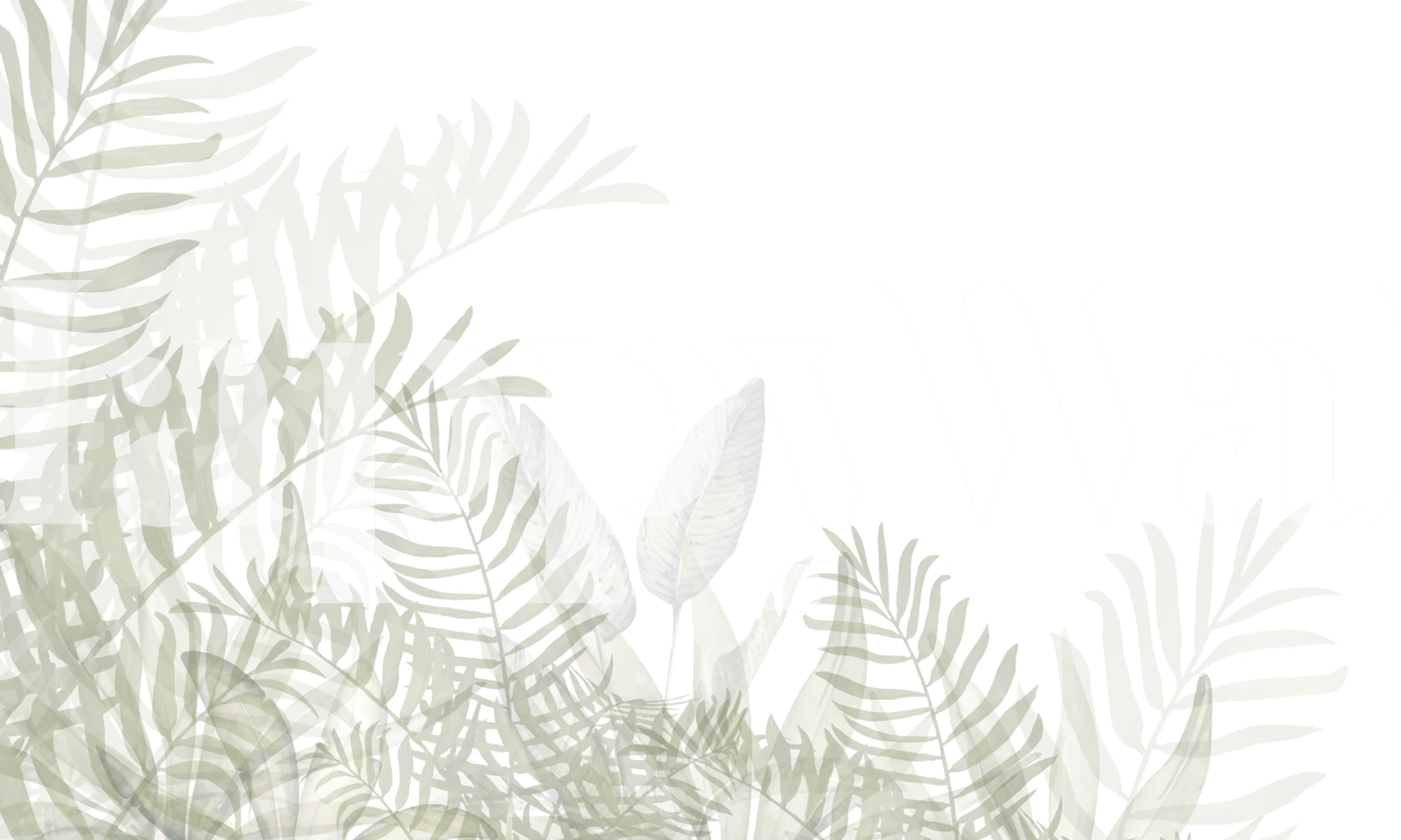 Botanical Leaf Aesthetic wallpaper in a room