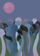 Tropical Night Flamingos
