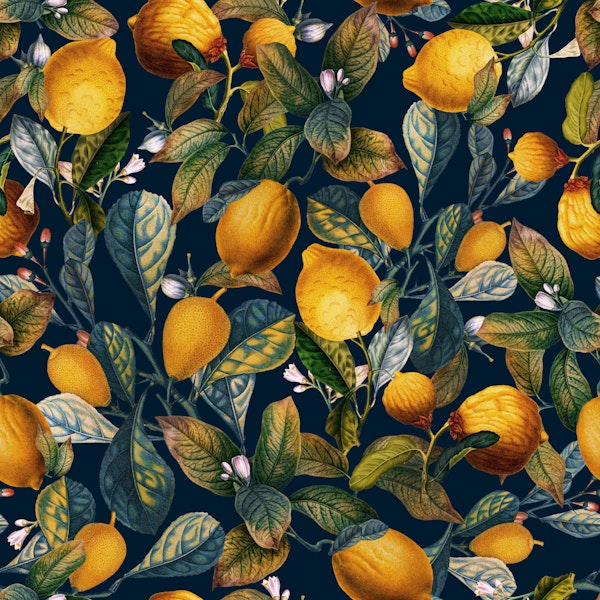 Lemon and Leaf Pattern VII