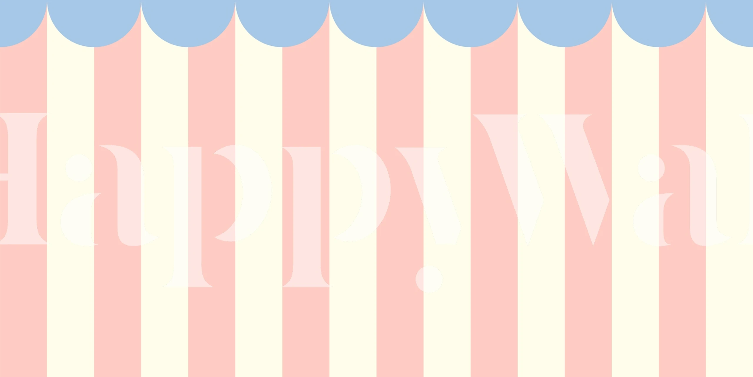 Soft Pastel Stripes wallpaper displayed in a room