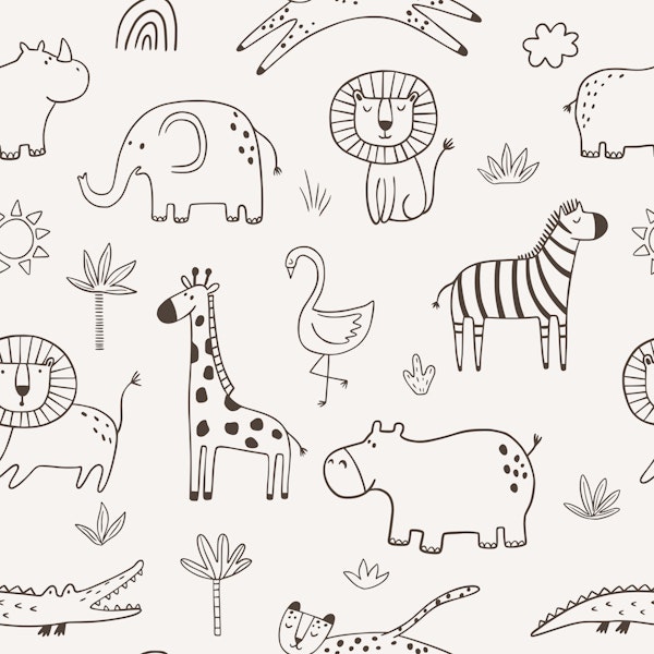 Lively Jungle Animal Decor