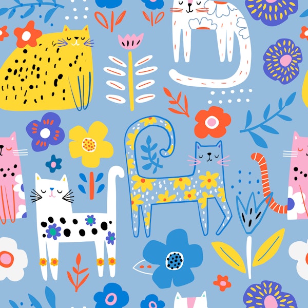 Colorful Cat Design