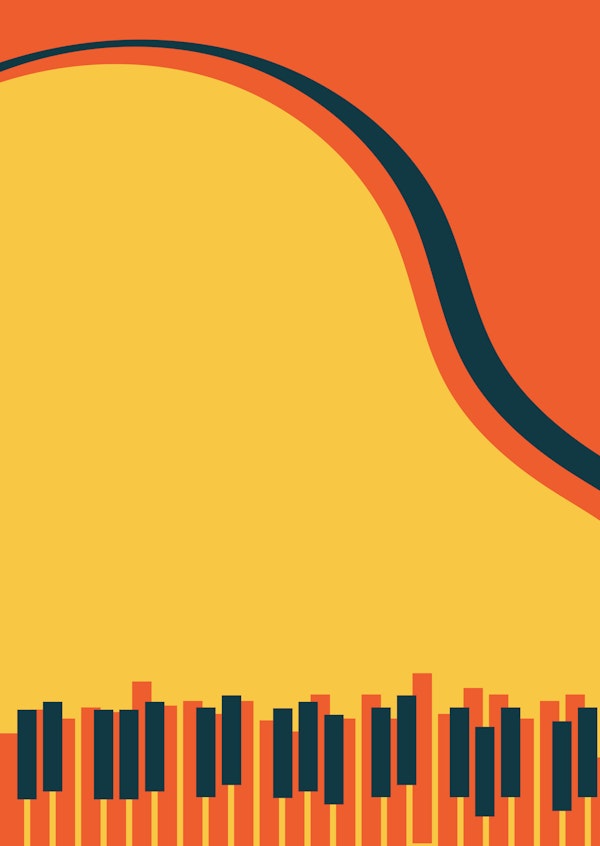 Orange Yellow Abstract Wave