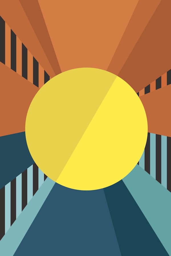 Retro Sunburst Geometric