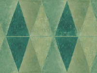Artistic Rhombuses Green papiers peint