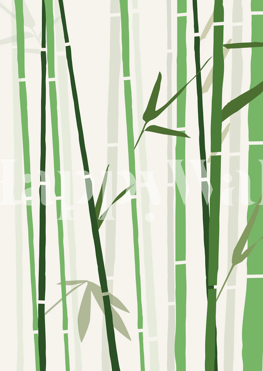 Tapeta Modern Bamboo Forest u sobi
