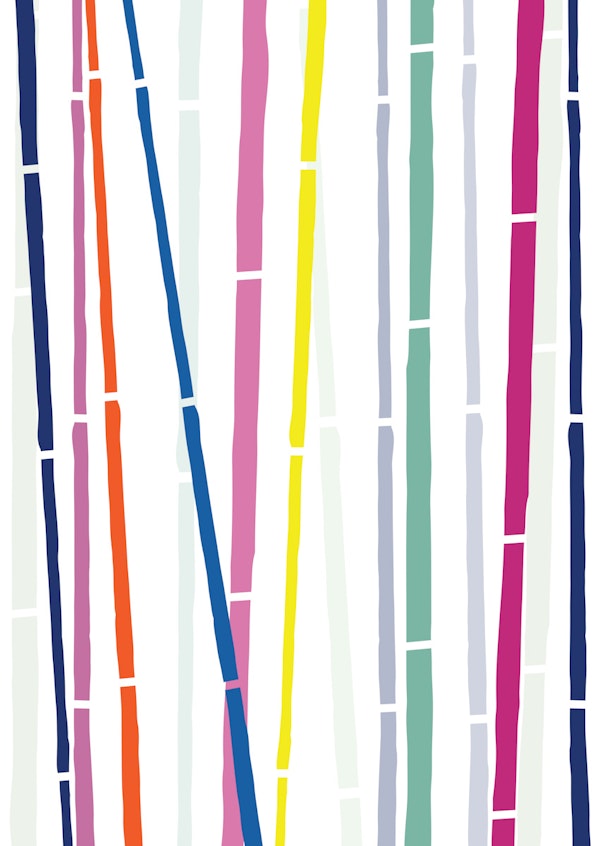 Playful Rainbow Stripe Lines