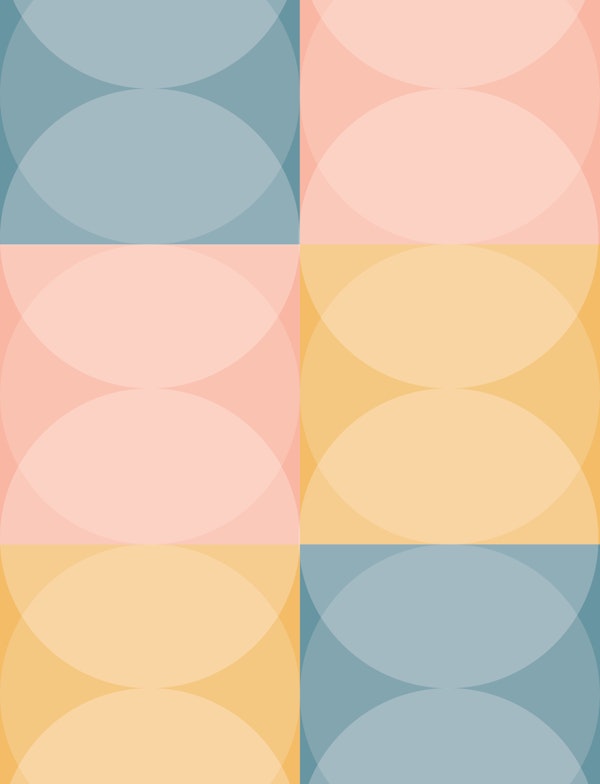 Pastel Geometric Circles