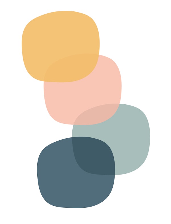 Soft Overlapping Color Blocks