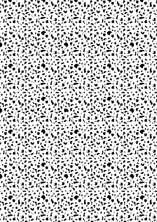 Classic Black White Dalmatian Spots