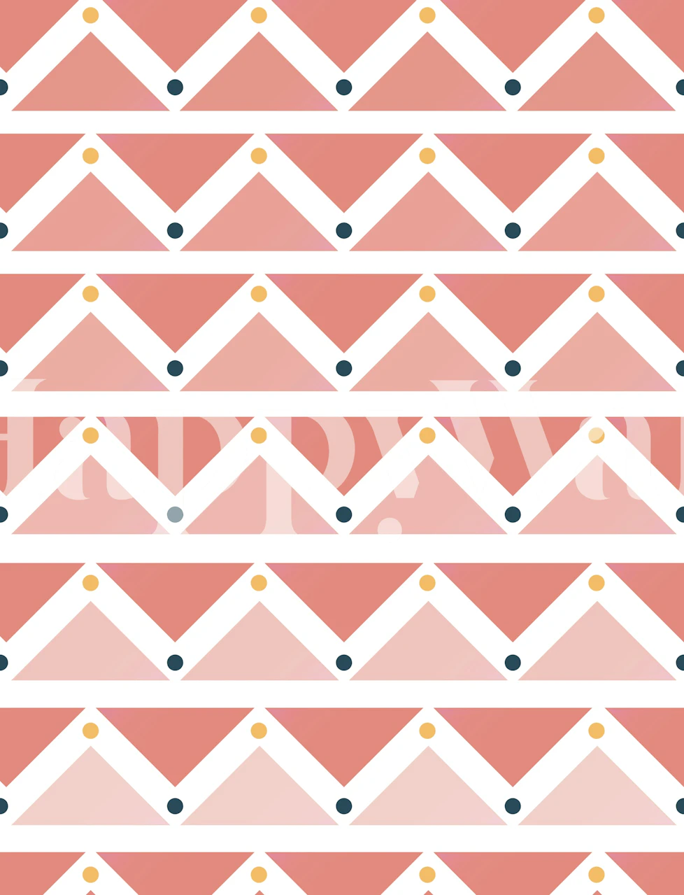 Blush Triangle Chevron tapet