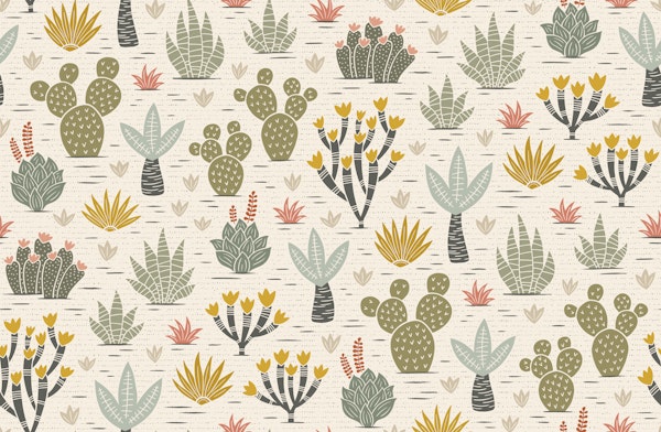succulent garden - earthy tones