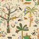 South American Jungle Friends - cream L