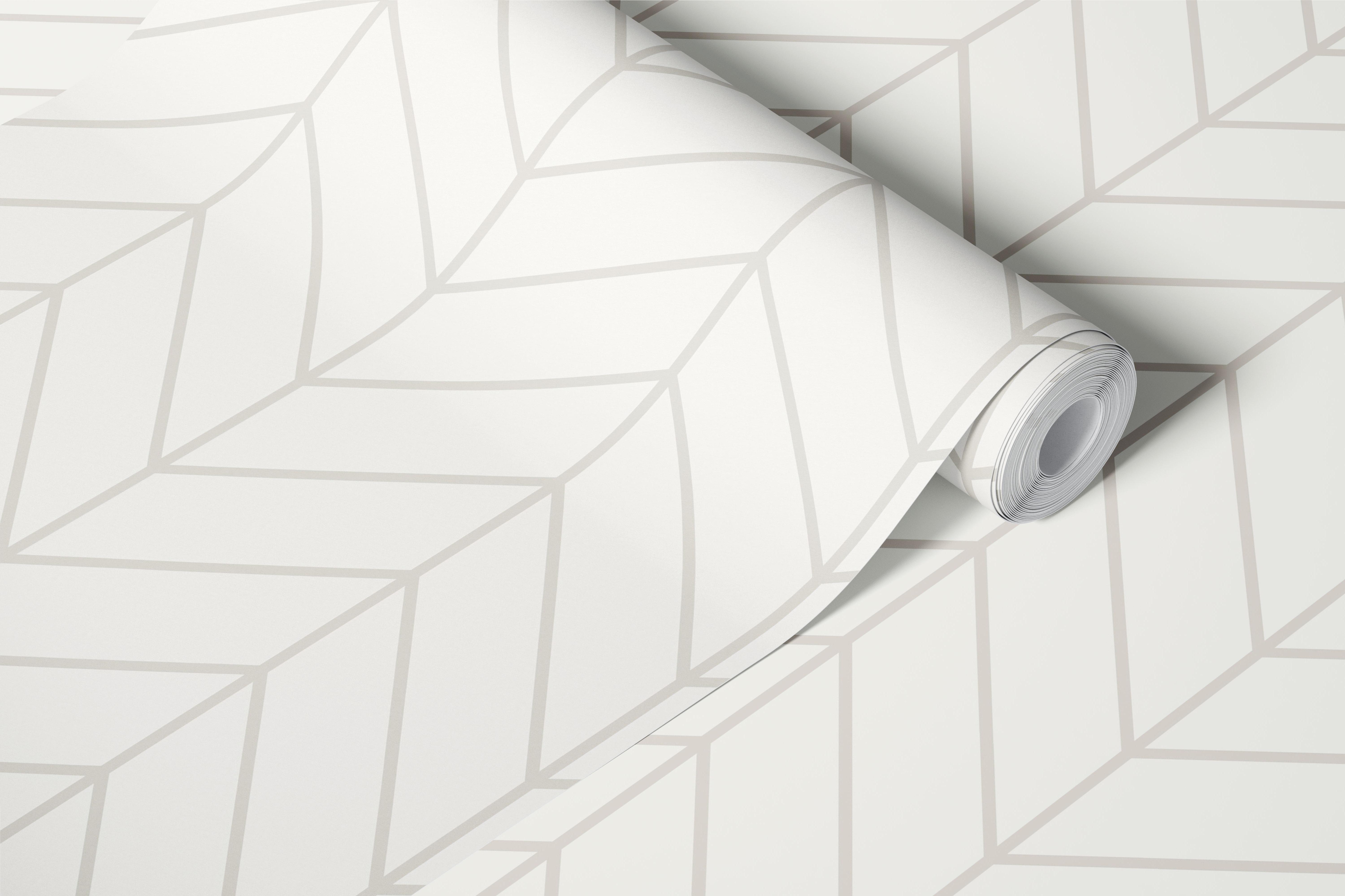 Chevron Pattern - Warm Minimalist 2 wallpaper in a room