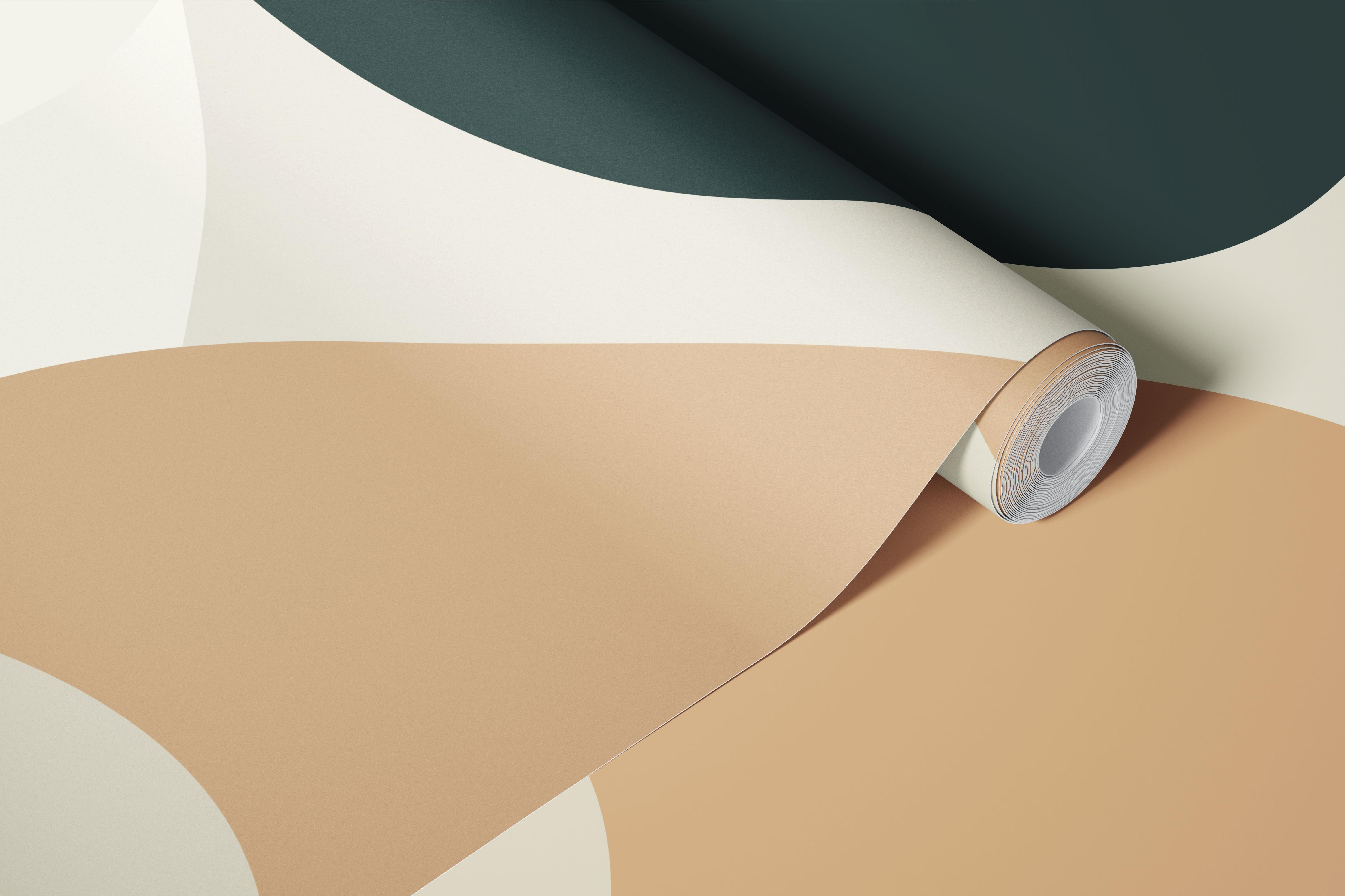 Trendy Pastel Shape Decor wallpaper in a room
