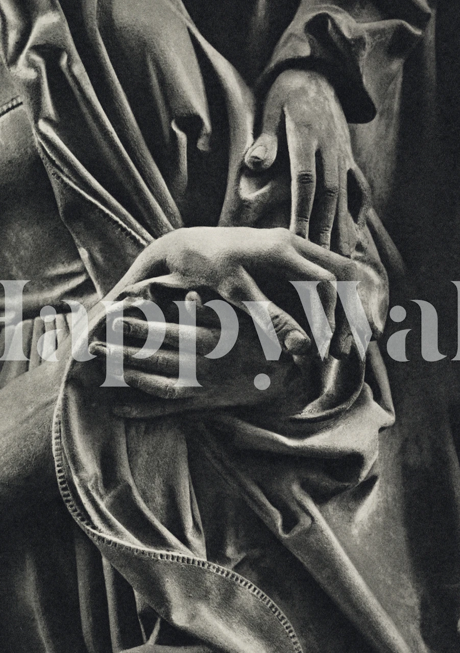 Tapeta Ancient Hands prikazana u sobi