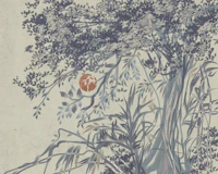 Japanese Ink Trees and Bamboo tapeta