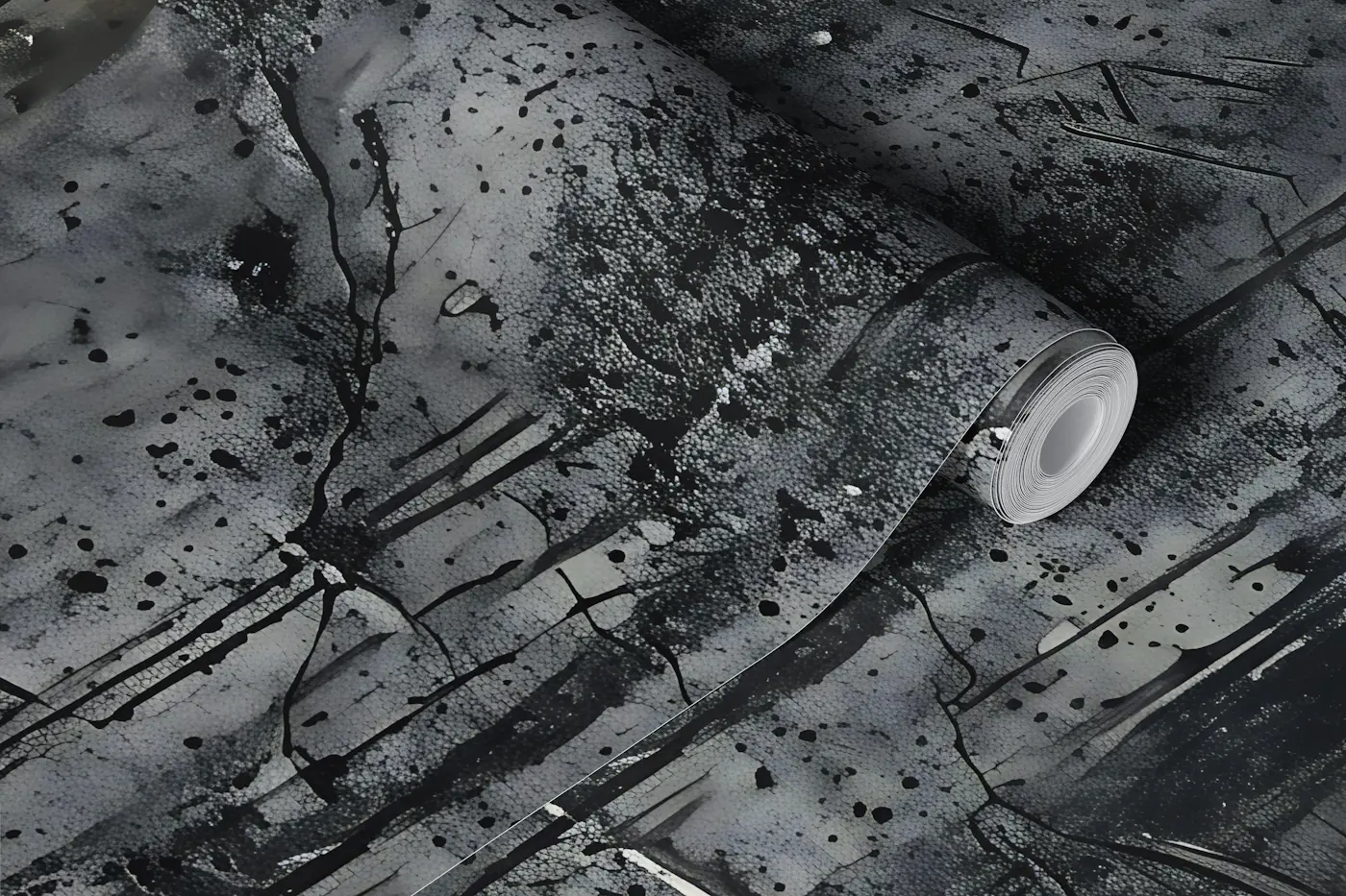 Dark Concrete Wall Texture wallpaper roll