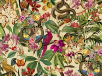 Mystic Jungle Snake Princess Beige tapetit