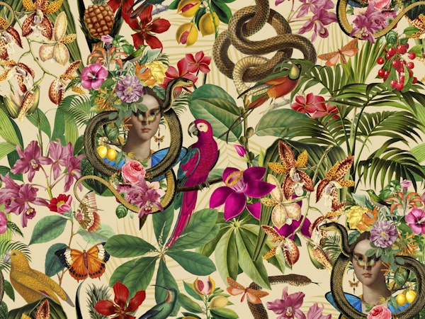 Mystic Jungle Snake Princess Beige