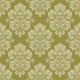 Sage Green Damask Ornamental Flowers