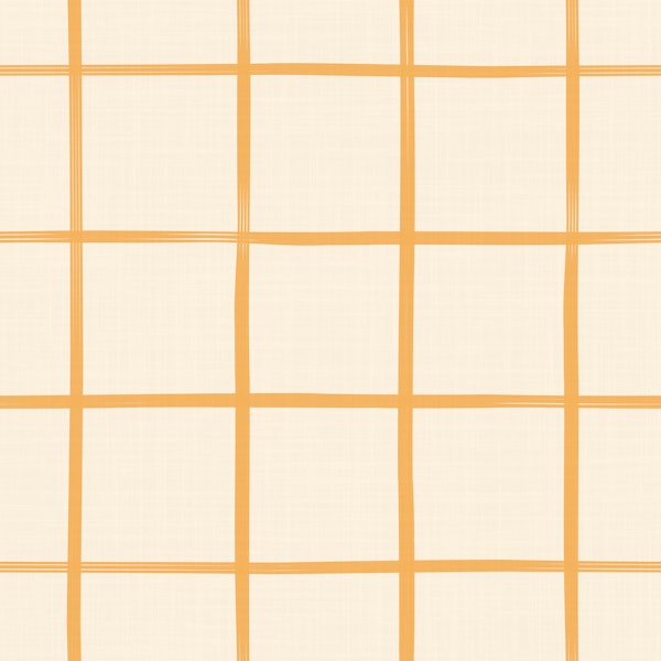 Yellow cream large check