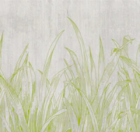 lying in the grass Lime green tapeta