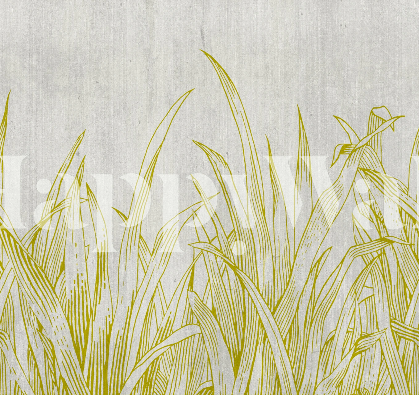 Lying in the grass Gold wallpaper