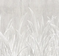 lying in the grass White carta da parati