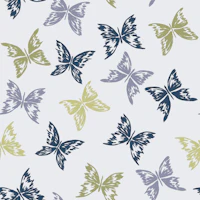 Navy Lavender Butterfly Silhouette wallpaper