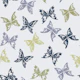 Navy Lavender Butterfly Silhouette