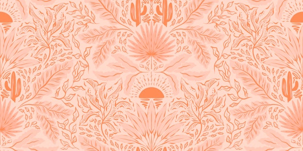 Desert Palm Sunrise Peach