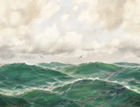 Viridian Seascape - Aegean Classic wallpaper