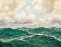 Viridian Seascape - Vibrant Tourmaline wallpaper