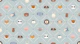 Cute Animal Faces Nursery blue