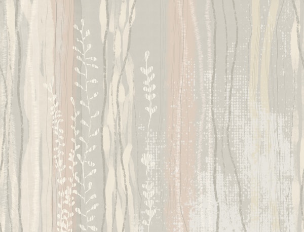 Nordic Forest Stripes Beige Cream Blush
