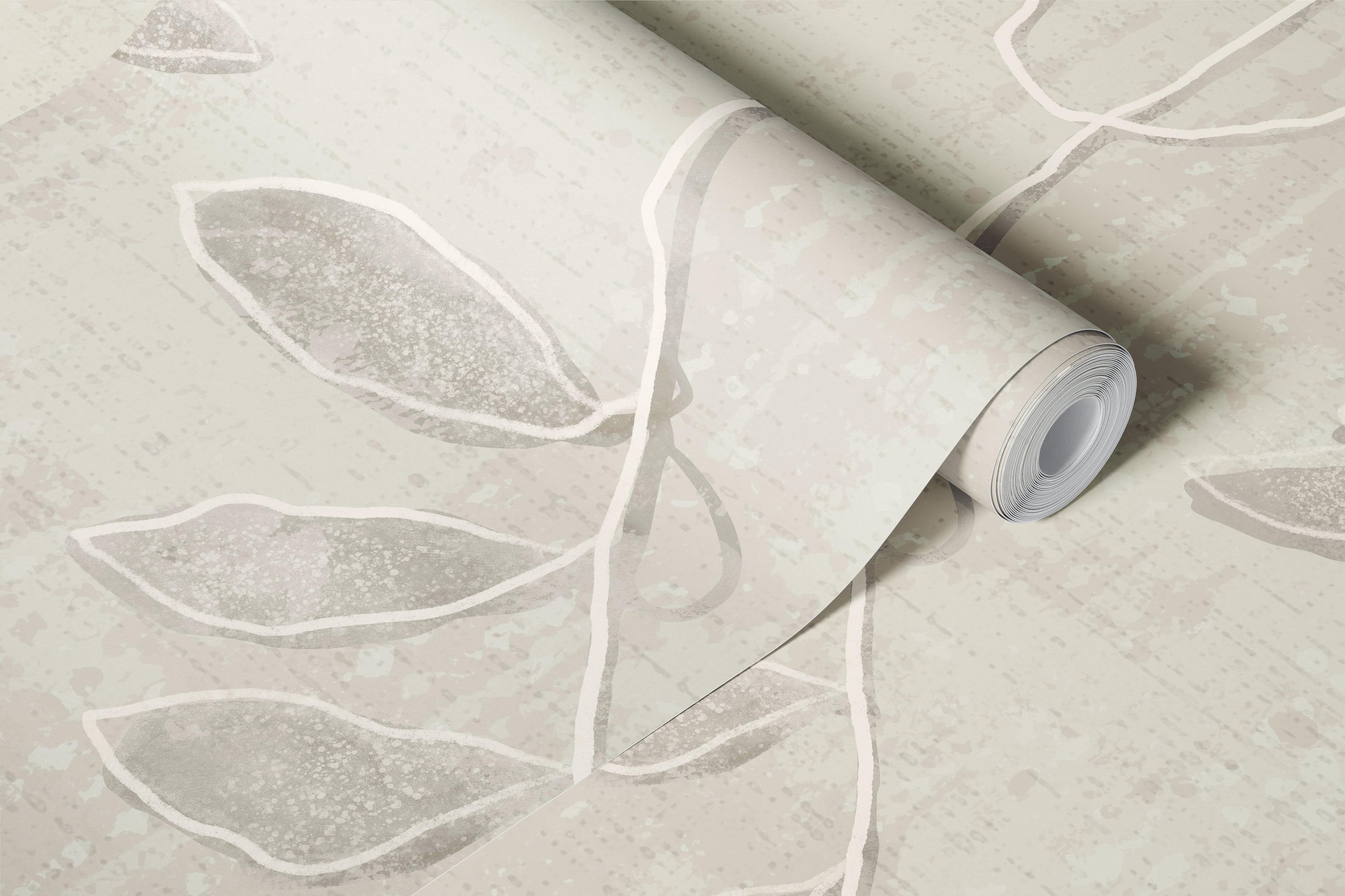 Hanging Garden in Cream Beige wallpaper displayed in a room