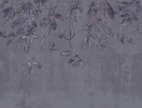 Hanging Garden in Mauve Purple tapetit