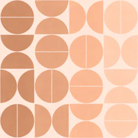 Bauhaus Balance - Peach Fuzz wallpaper