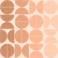 Bauhaus Balance - Peach Fuzz - medium wallpaper