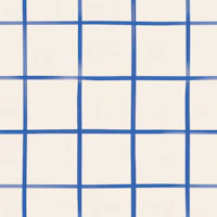 Coastal Cobalt Blue Large Window Check wallpaper
