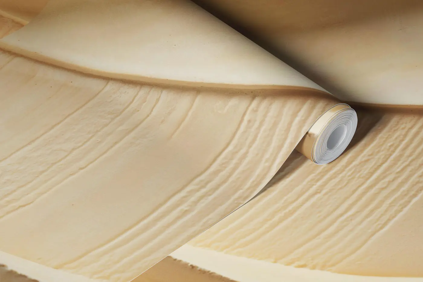 Neutral 3D Waves Texture wallpaper roll