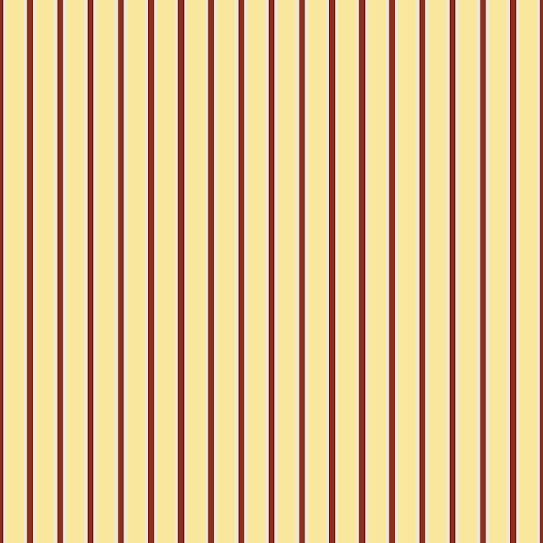 Butteryellow and Brown Vertical Stripes