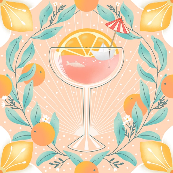 Orange Cocktails summer blush