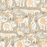 Snuggle Safari - yellow wallpaper