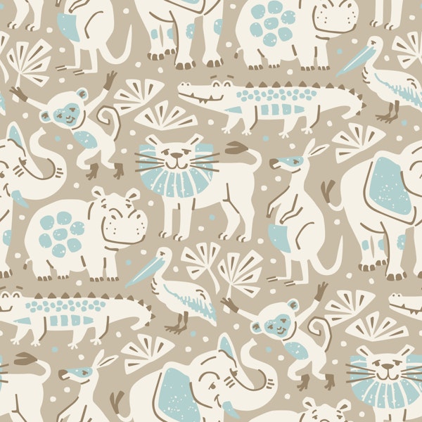 Snuggle safari - light blue