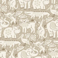 Snuggle safari - sand wallpaper
