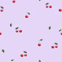 Soft Cherries on Lavender tapeta